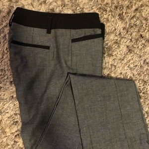 Express dress pants - gray with black trim